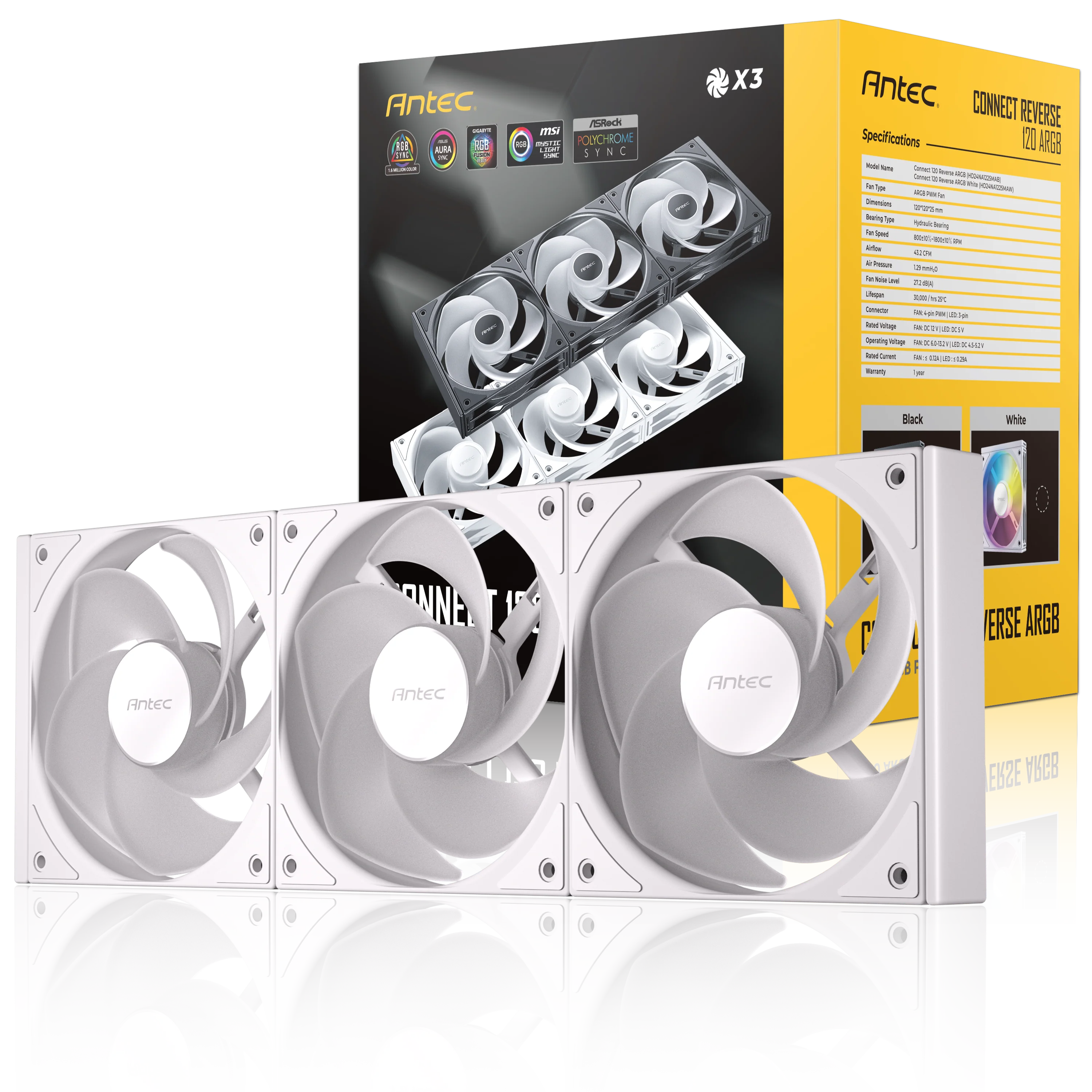 Connect 120 Reverse ARGB (3 Pack) - Image 17