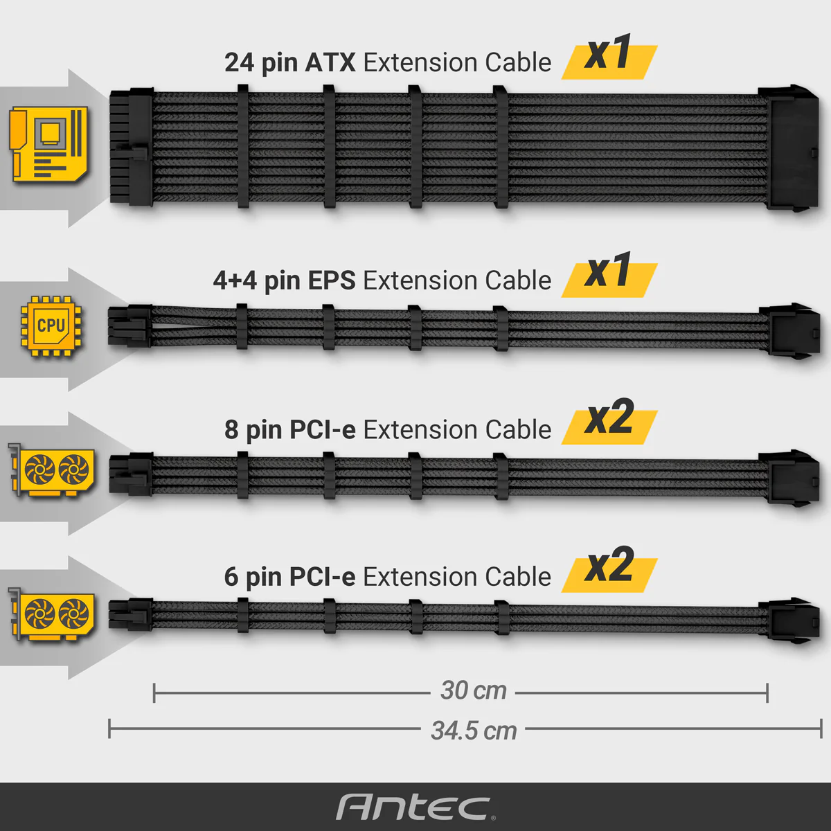 PSU Extension cable kit 6 pack - Image 22