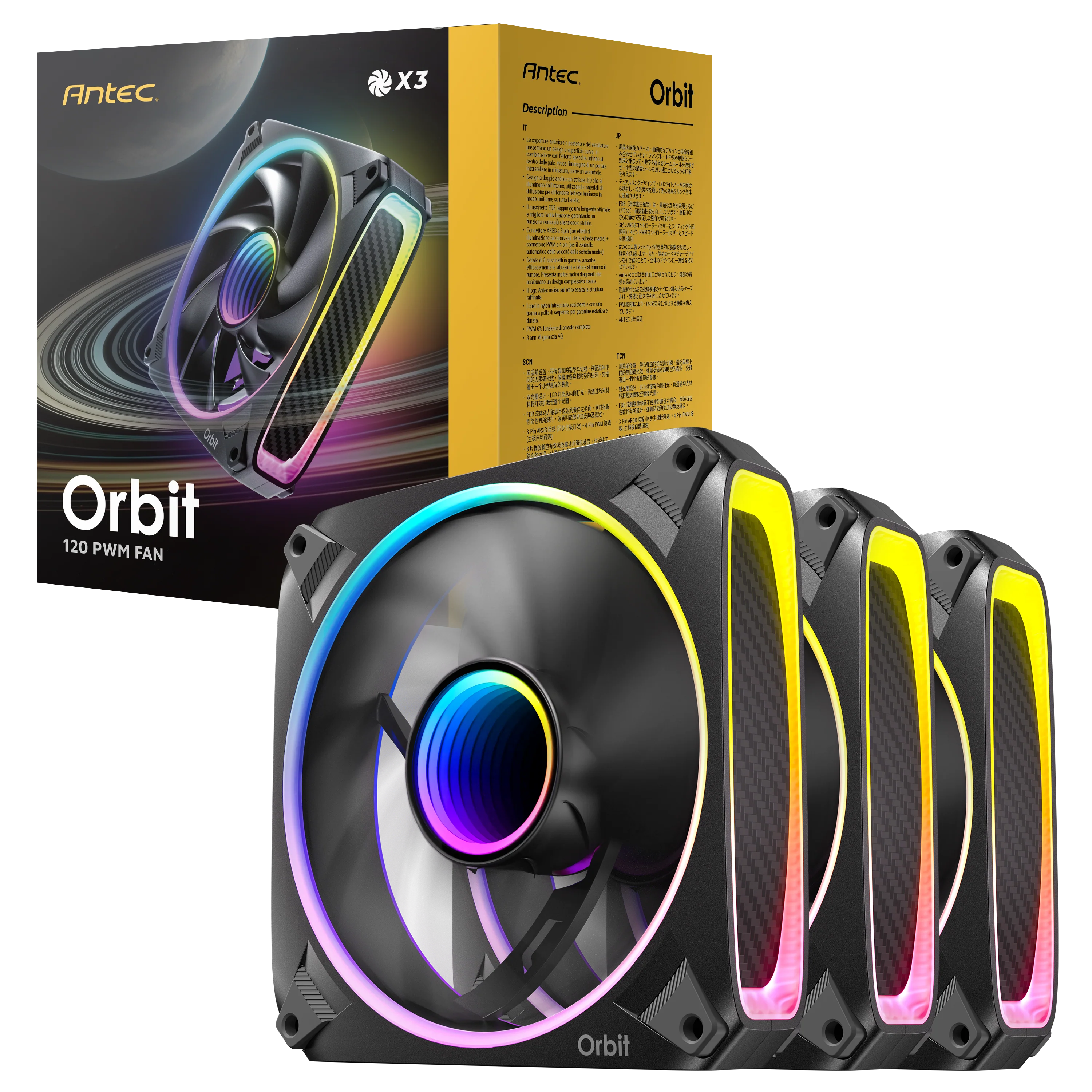 Orbit 120 ARGB (3 Pack)